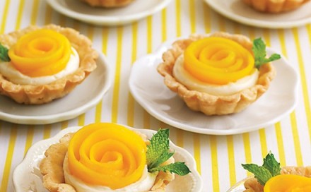Mango Rosette Tartlets