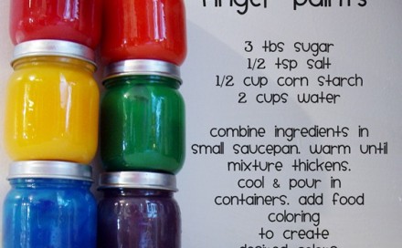 Home Made Finger Paints