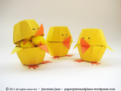 Egg Carton Easter Craft