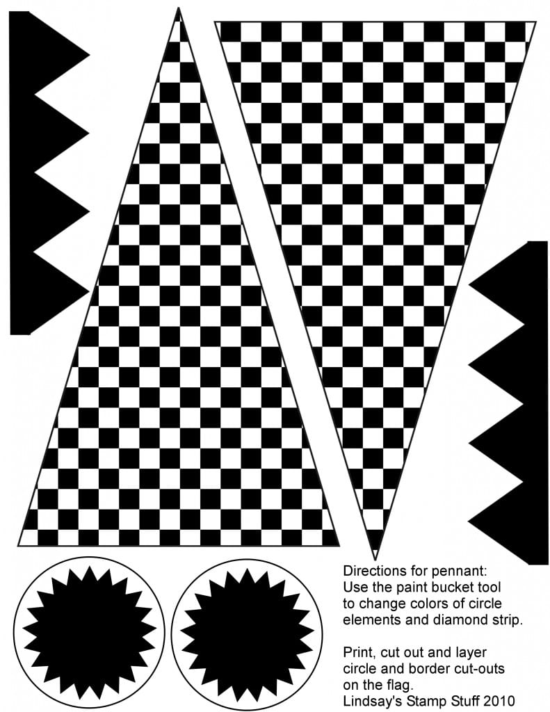 Free Checkered Flag Printables & More upper sturt general store