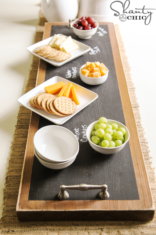 How to Make a Chalkboard Serving Tray