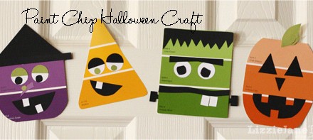 Paint Chip Halloween Craft
