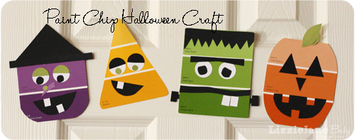 Paint Chip Halloween Craft