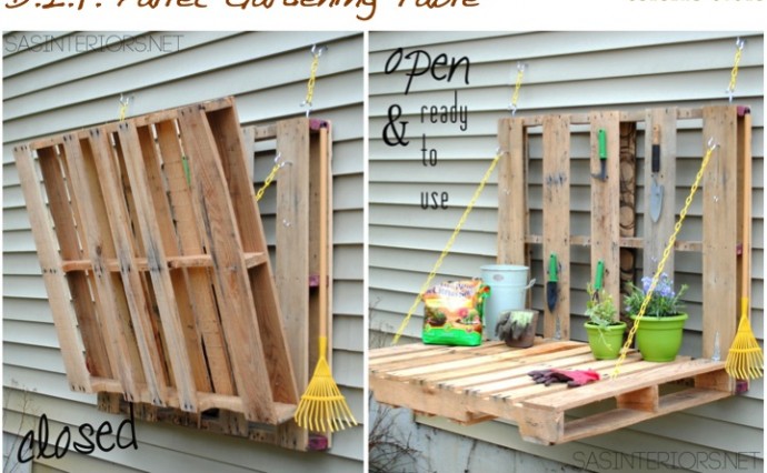 D.I.Y. Pallet Gardening Table