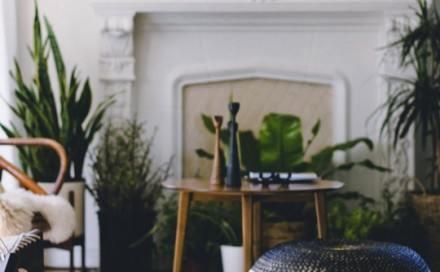 Before and after Rattan Pouf