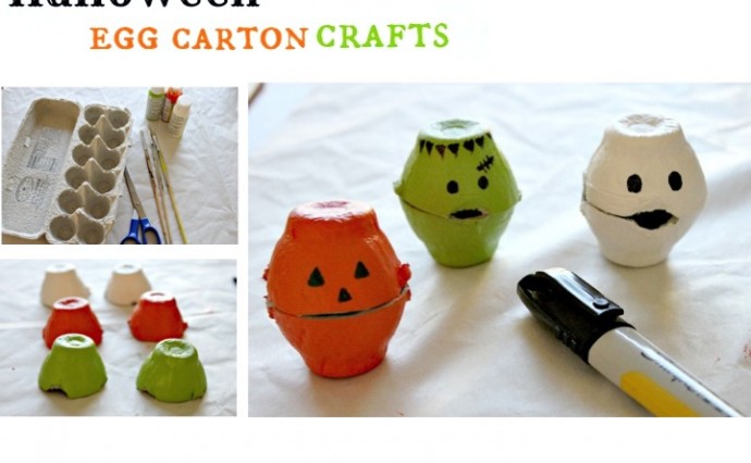 Halloween Egg Carton Craft