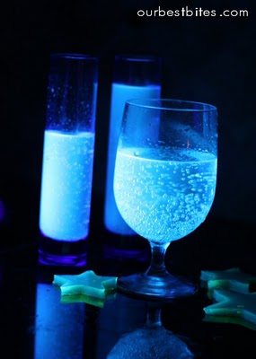 Glow in the Dark Drinks and Jelly