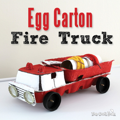 Egg Carton Fire Truck