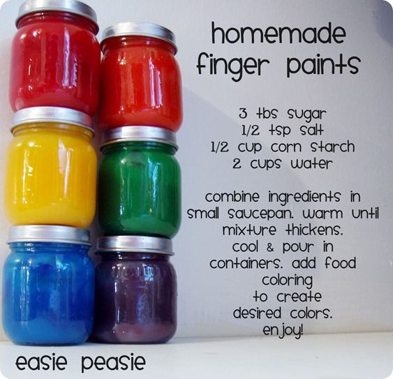 Home Made Finger Paints