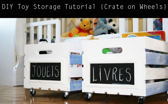 DIY Mobile Toy Storage Unit