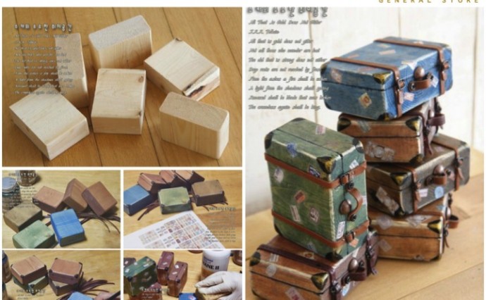 DIY Wooden Suitcases