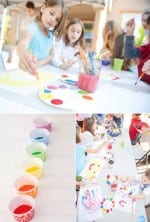 Cup Cake Liners as Paint Pots