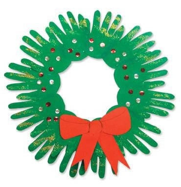 Make a Wreath from Your Children’s Handprints