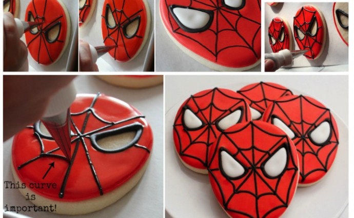 Spiderman Biscuit Tutorial