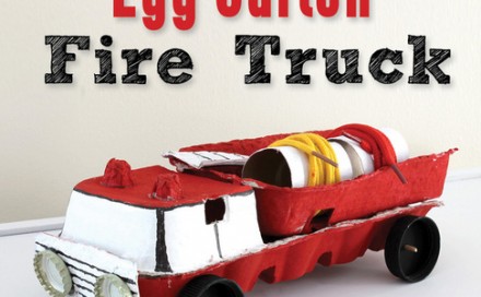 Egg Carton Fire Truck